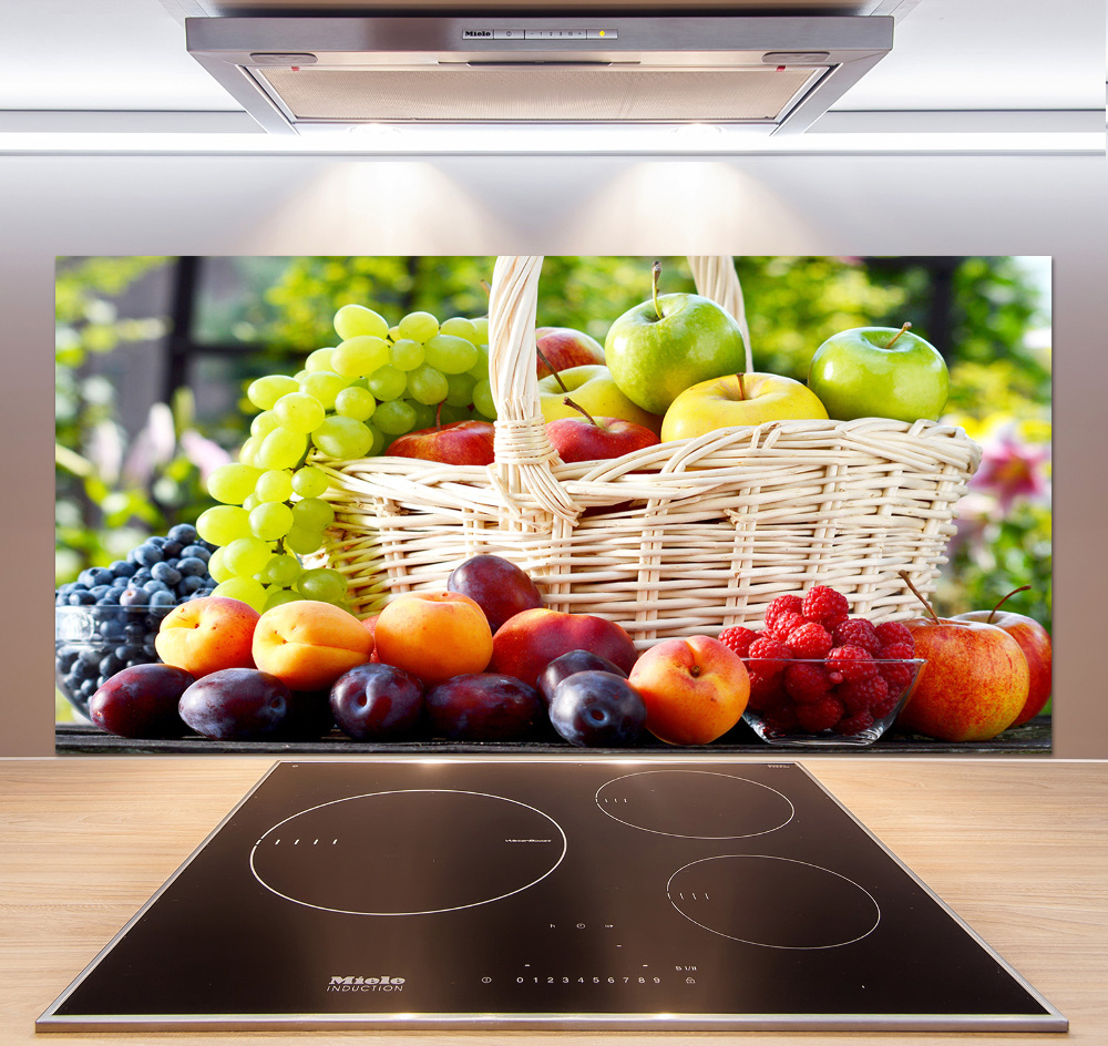 Cooker splashback Fruit basket