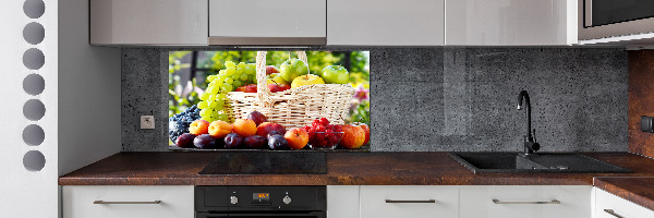 Cooker splashback Fruit basket