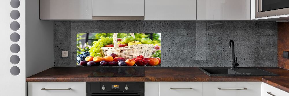 Cooker splashback Fruit basket