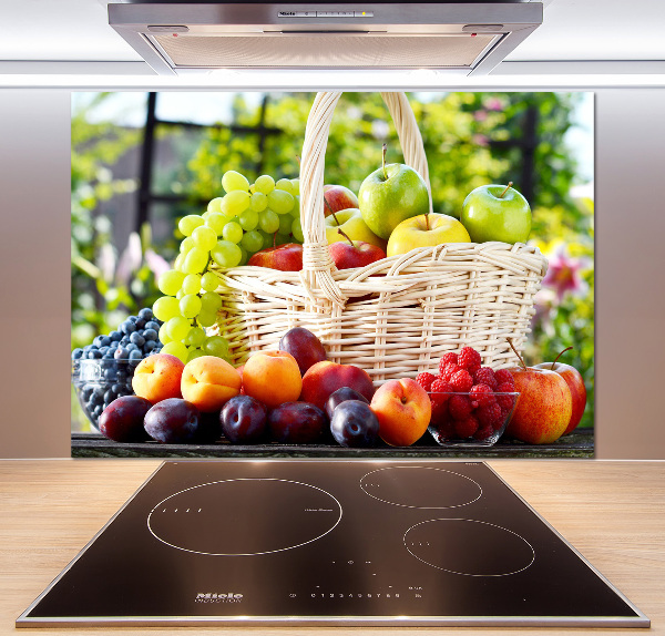 Cooker splashback Fruit basket