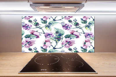 Cooker splashback Blackberry flowers