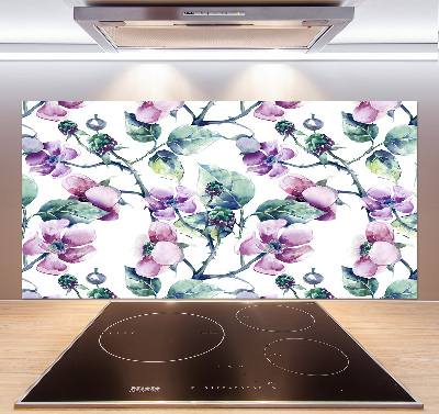 Cooker splashback Blackberry flowers