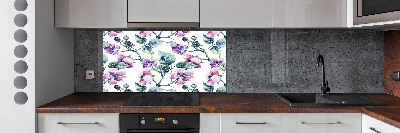 Cooker splashback Blackberry flowers