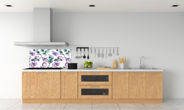 Cooker splashback Blackberry flowers