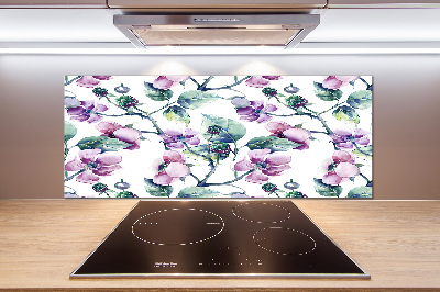 Cooker splashback Blackberry flowers