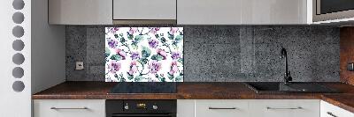 Cooker splashback Blackberry flowers