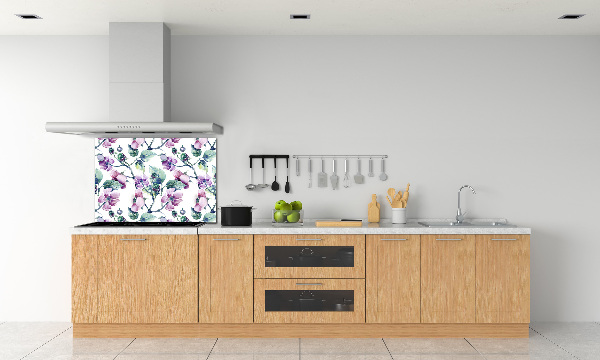 Cooker splashback Blackberry flowers