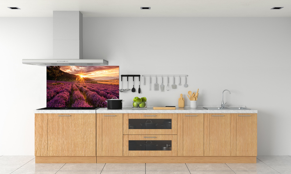 Kitchen splashback Lavender field