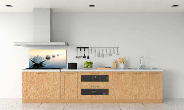 Kitchen splashback Lotos flowers