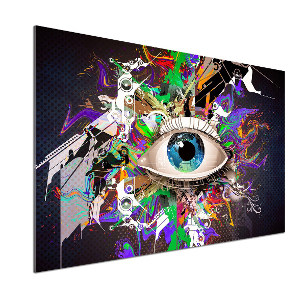 Cooker splashback Abstract eye