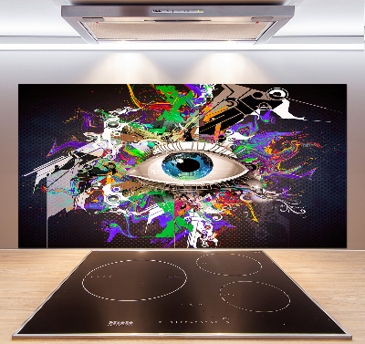 Cooker splashback Abstract eye