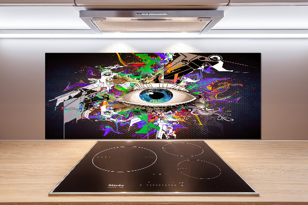 Cooker splashback Abstract eye