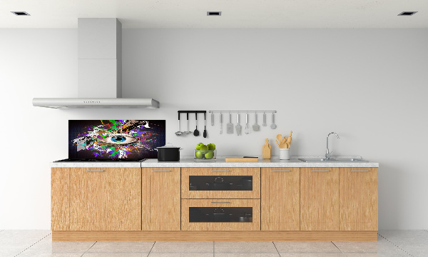 Cooker splashback Abstract eye