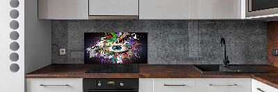 Cooker splashback Abstract eye