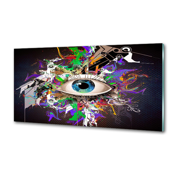 Cooker splashback Abstract eye