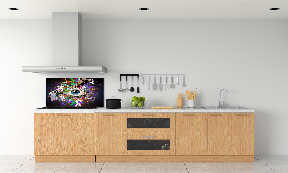 Cooker splashback Abstract eye