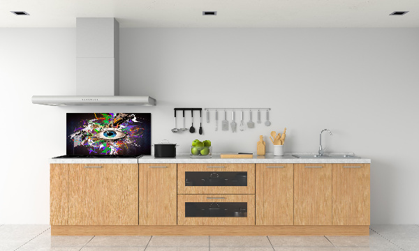 Cooker splashback Abstract eye