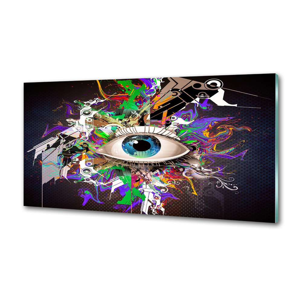 Cooker splashback Abstract eye