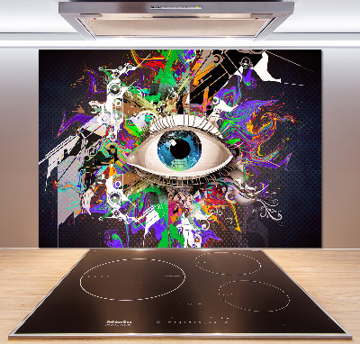 Cooker splashback Abstract eye