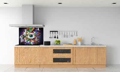 Cooker splashback Abstract eye