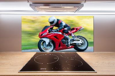 Kitchen splashback Motorbike