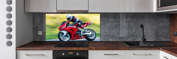 Kitchen splashback Motorbike