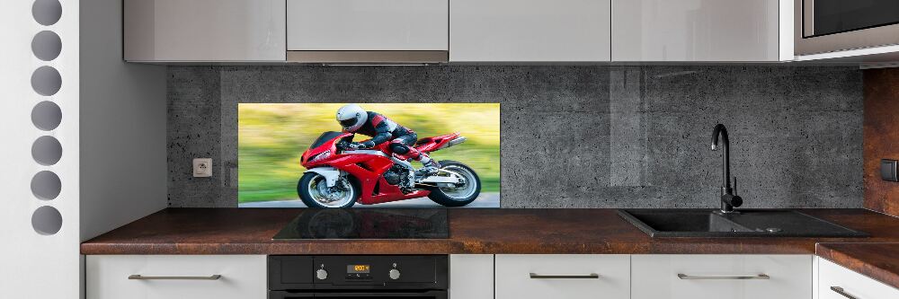 Kitchen splashback Motorbike