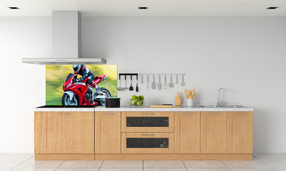 Kitchen splashback Motorbike