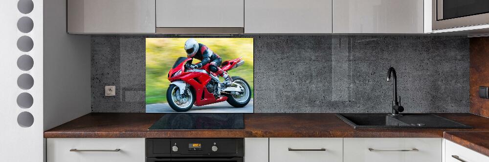 Kitchen splashback Motorbike