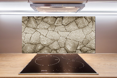 Hob splashback Stone wall