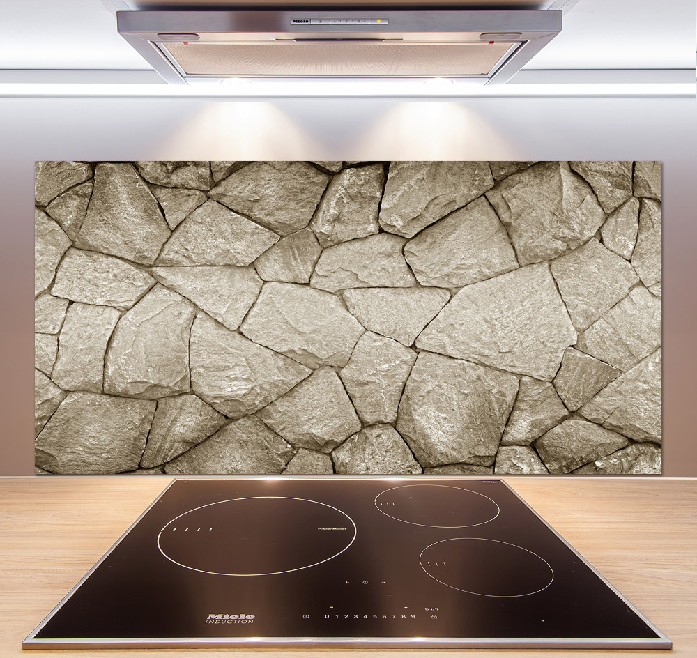 Hob splashback Stone wall