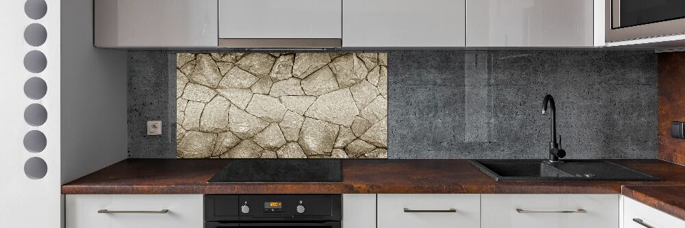 Hob splashback Stone wall