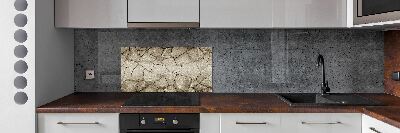 Hob splashback Stone wall