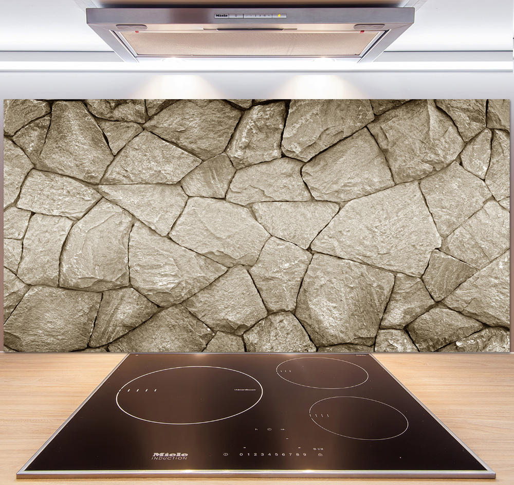 Hob splashback Stone wall