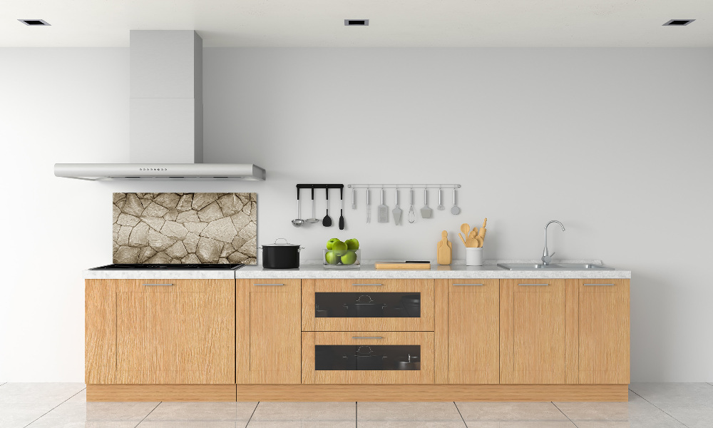 Hob splashback Stone wall