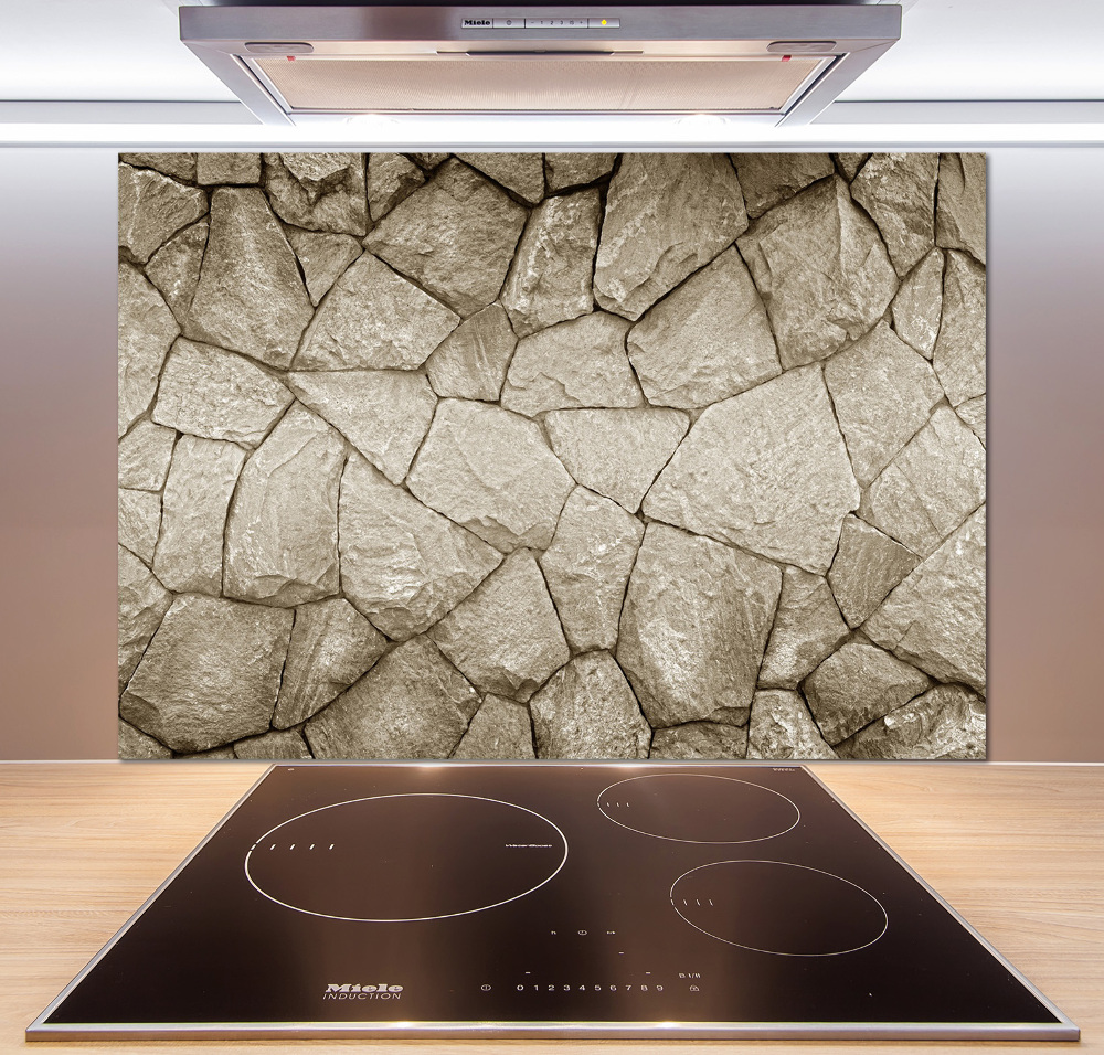 Hob splashback Stone wall