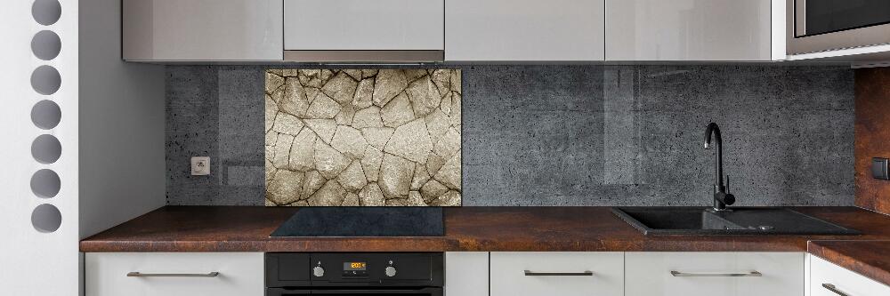 Hob splashback Stone wall