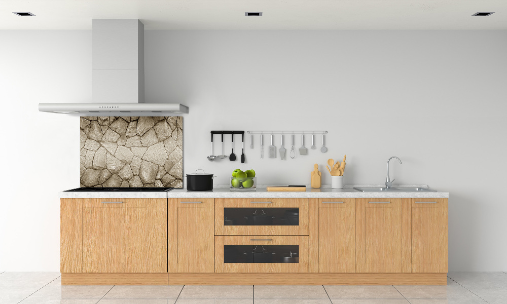 Hob splashback Stone wall