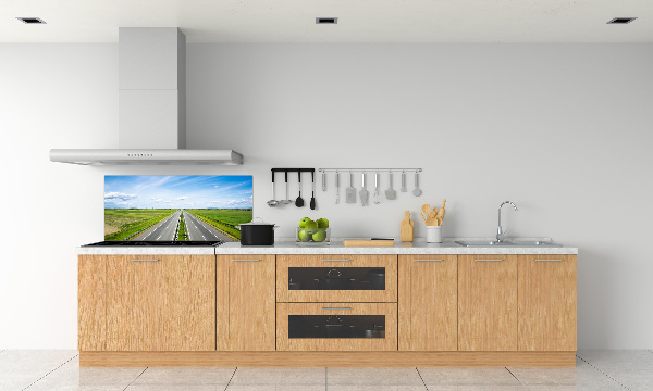 Glass splashback highway