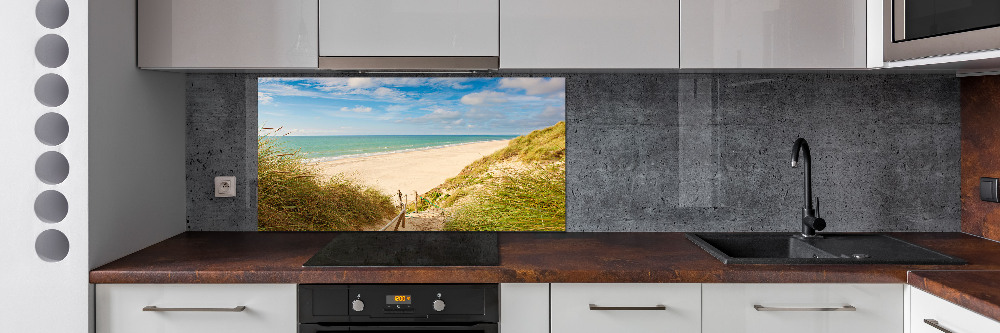 Kitchen splashback panel Coastal dunes