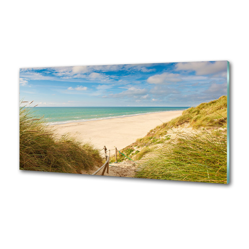 Kitchen splashback panel Coastal dunes