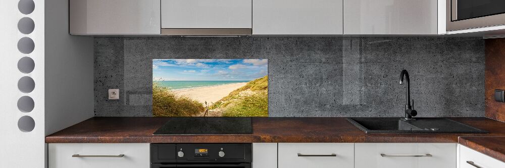 Kitchen splashback panel Coastal dunes