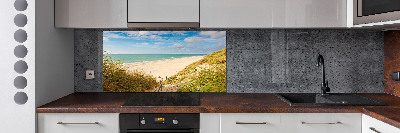 Kitchen splashback panel Coastal dunes