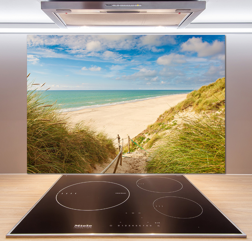 Kitchen splashback panel Coastal dunes