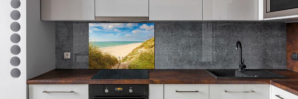 Kitchen splashback panel Coastal dunes