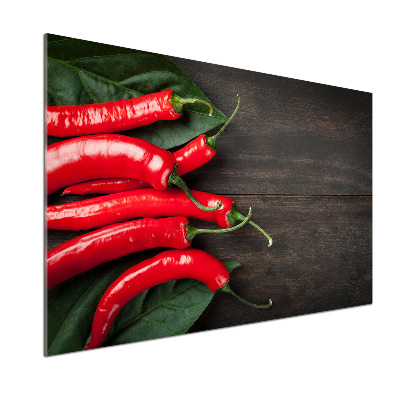 Cooker splashback Chilli peppers