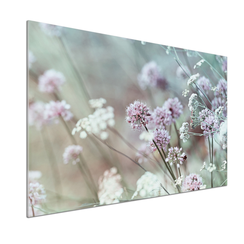 Kitchen splashback Wild flowers