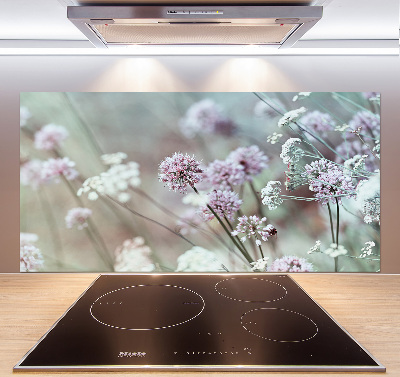 Kitchen splashback Wild flowers