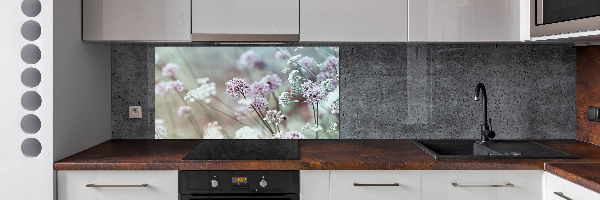 Kitchen splashback Wild flowers