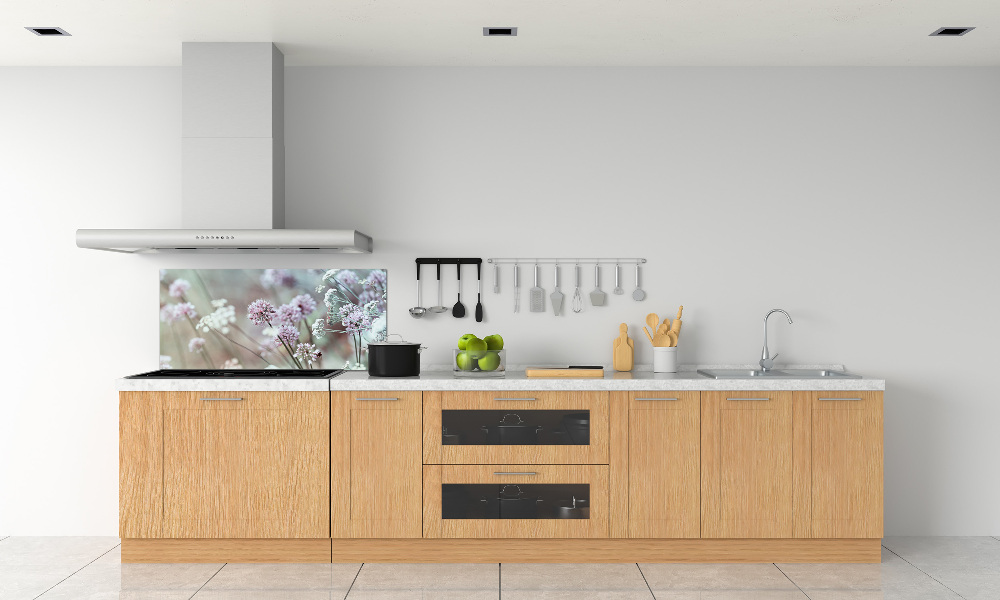 Kitchen splashback Wild flowers